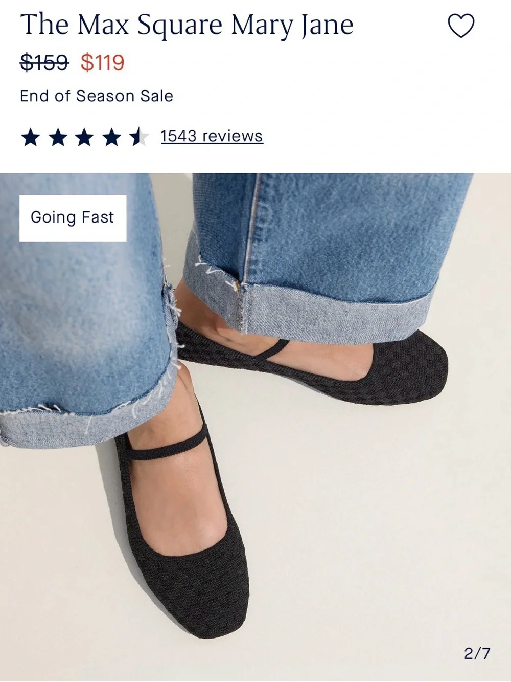 Rothy's Black Knit Mary Jane Flats - Picture 5 of 5